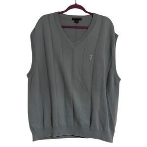 Vintage Fairway Outfitters Men’s Sweater Vest 2XL – 100% Cotton Light Blue -Golf